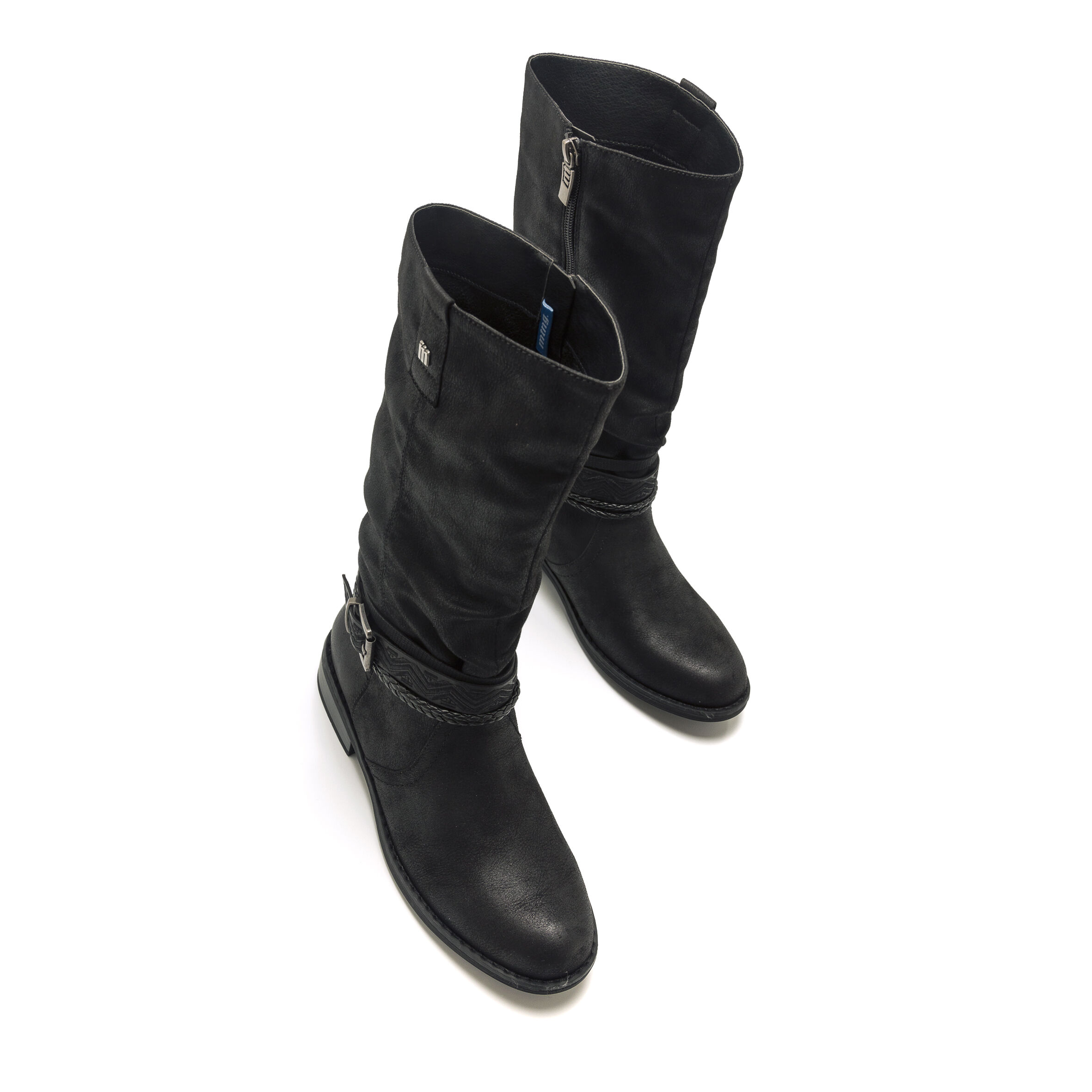 Bottes plates femme on sale noires